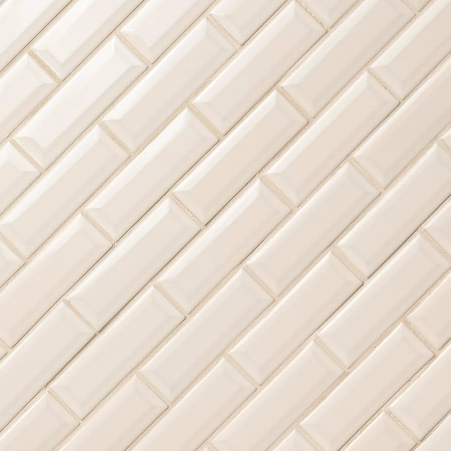 MSI AMZ-M-00318 MSI Antique White Beveled Ceramic Subway
